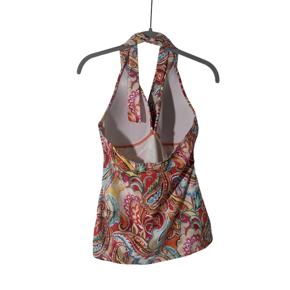 Lauren Ralph Lauren Paisley Halter Top Size 10 - Picture 8 of 8